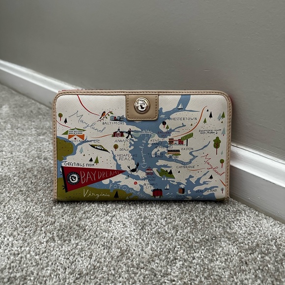 Spartina 449 Handbags - Spartina 449 Map Print Wallet - Multicolor